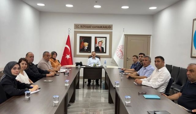 Boyabat’ta Okul Güvenliği Toplantısı Yapıldı