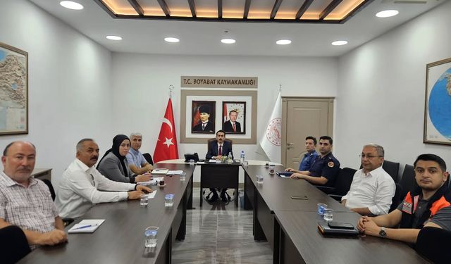 Boyabat’ta Yeni Eğitim-Öğretim Yılı Öncesi Asayiş ve Trafik Tedbirleri Görüşüldü