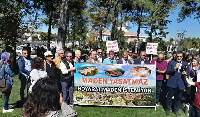 Bakanlık önünde Boyabat maden protestosu