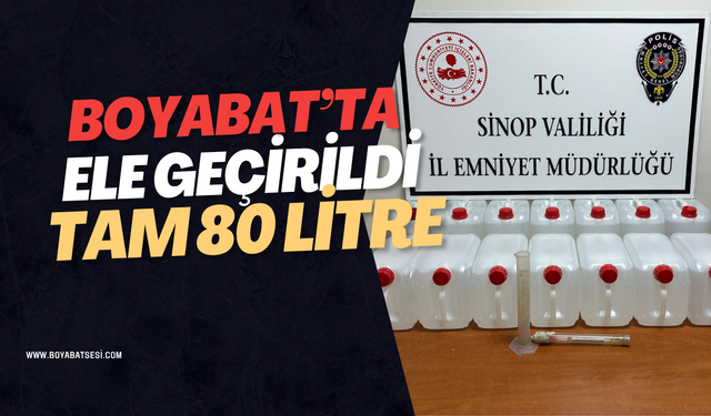 Boyabat'ta operasyon !