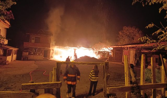 Boyabat’ta Gece Saatlerinde Osman Köyü’nde Yangın Paniği!