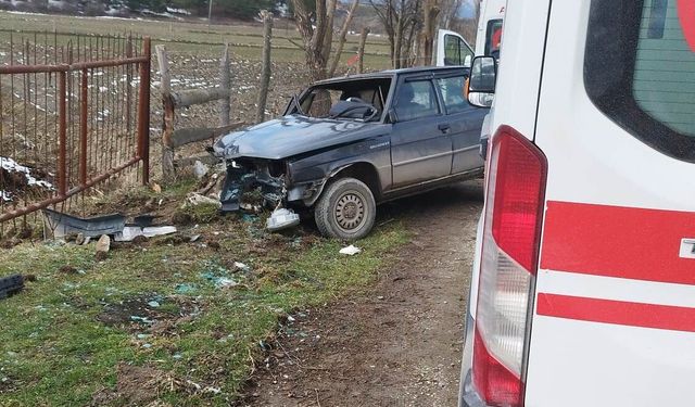 Otomobil ağaçlara çarptı: Biri çocuk beş yaralı