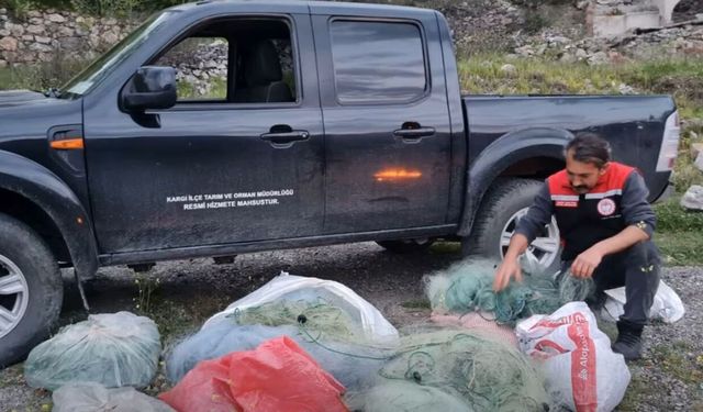 Boyabat Barajı’nda 2 kilometrelik ağ ele geçirildi