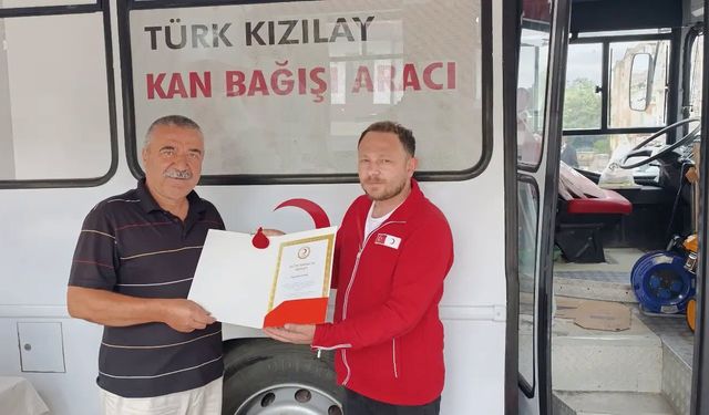 Boyabatlı Vatandaş Kızılay’a 38. Kez Kan Bağışladı