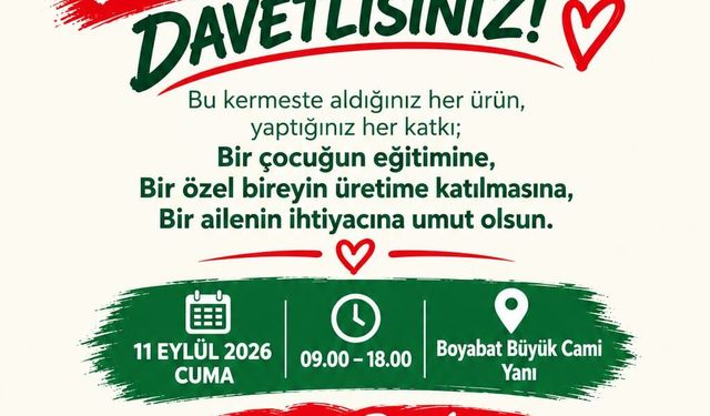 Boyabat'ta Özel Çocuklar İçin Anlamlı Kermes: Geleceğin Becerilerine İlk Sermaye