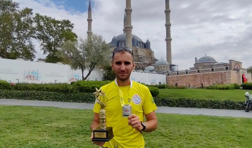 Boyabatlı esnaf Edirne Maratonu'nda 2. oldu