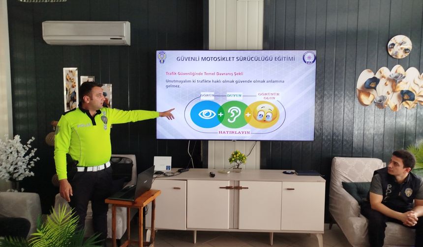 Boyabat'ta Güvenli Motosiklet Sürücülüğü eğitimi verildi.