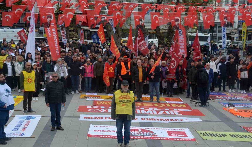 Sinop’ta 1 Mayıs Coşkuyla Kutlandı