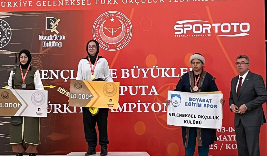 Boyabat Eğitim Spor Kulübü, Türkiye Geleneksel Türk Okçuluğu Şampiyonası’nda Başarıyla Döndü