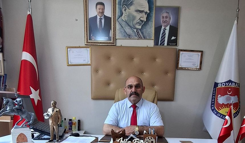 Boyabat Şoförler ve Otomobilciler Esnaf Odası Başkanı İrfan Erbaş’tan Kurban Bayramı Mesajı