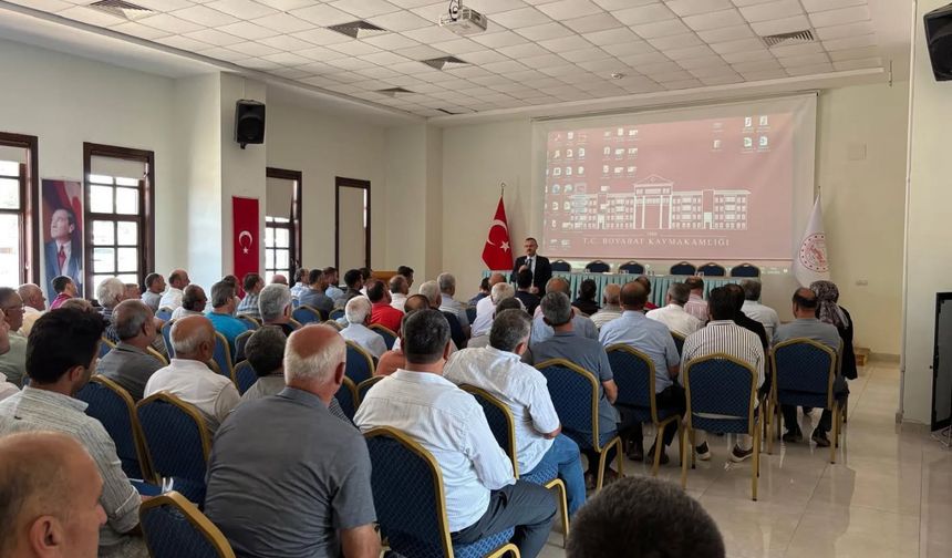 Boyabat’ta Muhtarlara Güvenlik ve Huzur Bilgilendirmesi