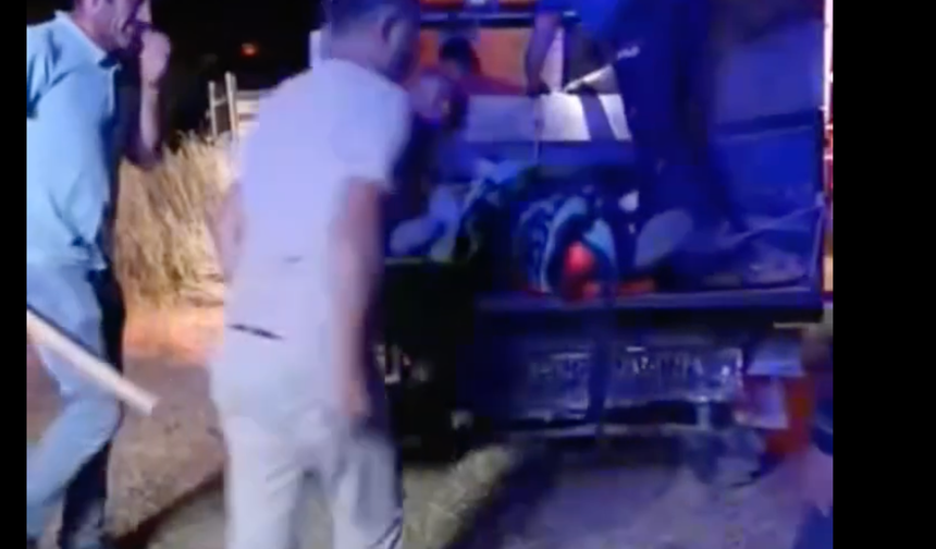 Talihsiz Kaza ; Patpatla ambulansa taşındı