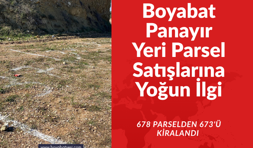 Boyabat Panayırına esnafın ilgisi büyük !