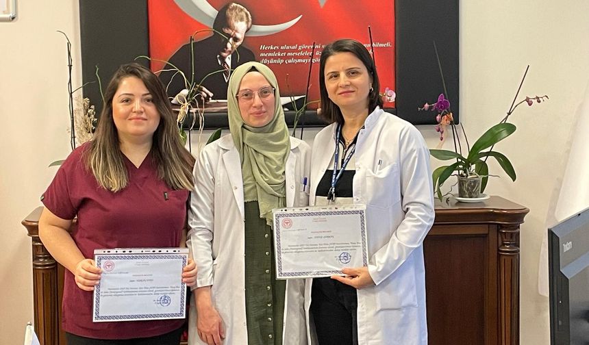 Boyabat 75. Yıl Devlet Hastanesi Personeline Teşekkür Belgesi