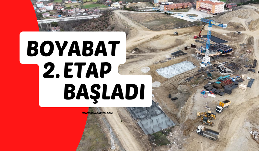 Boyabat TOKİ 2. Etap Konutlarında İnşaat Çalışmaları Başladı