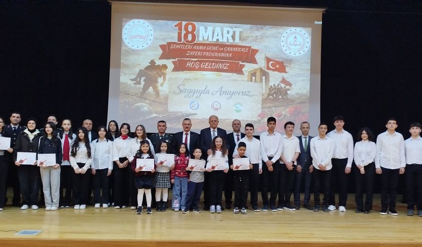 Boyabat'ta Çanakkale Şehitleri törenle anıldı