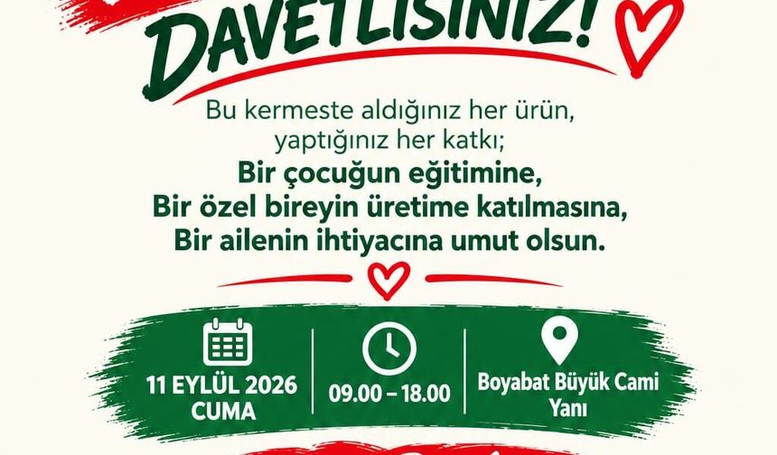 Boyabat'ta Özel Çocuklar İçin Anlamlı Kermes: Geleceğin Becerilerine İlk Sermaye