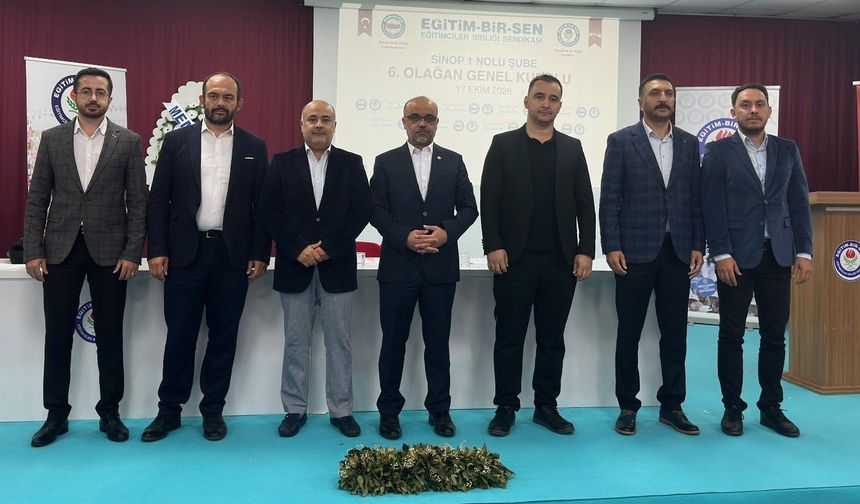 Eğitim-Bir-Sen Sinop 1 No’lu Şube'de Ramazan Çelik güven tazeledi