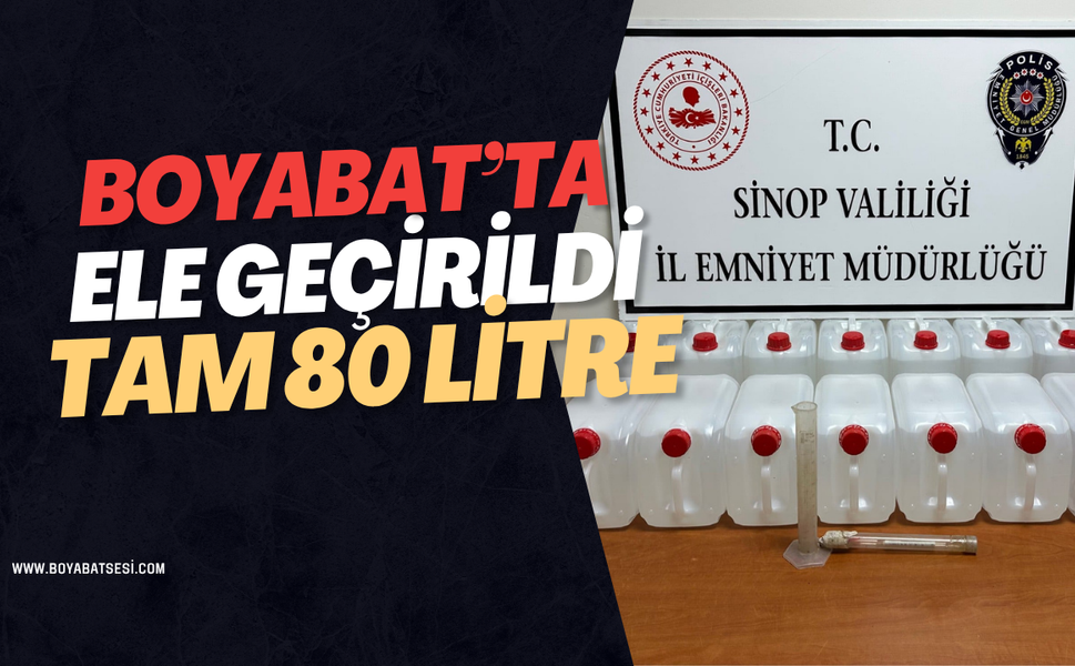 Boyabat'ta operasyon !