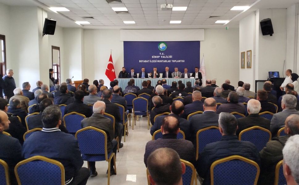 Boyabat'ta Muhtarlar Toplantısı gerçekleştirildi