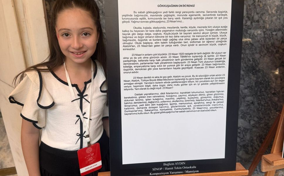 Boyabatlı Buğlem Aydın Türkiye Dördüncüsü Oldu: TBMM’de Büyük Gurur