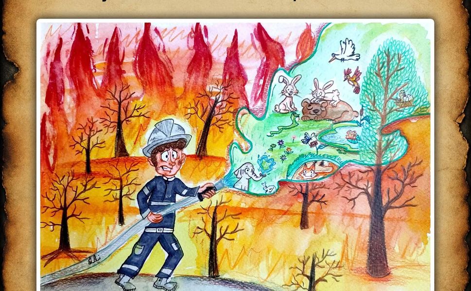 'Boyabat'ta Orman yangınları temalı karikatür yarışması sonuçlandı