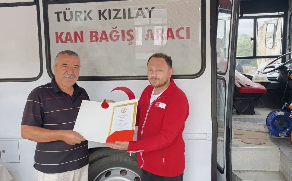 Boyabatlı Vatandaş Kızılay’a 38. Kez Kan Bağışladı