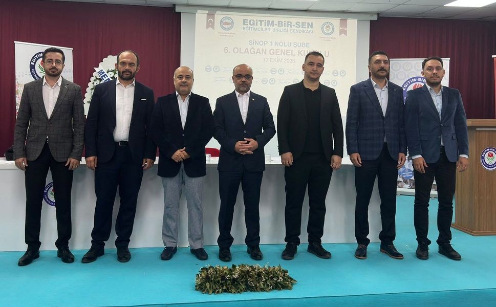 Eğitim-Bir-Sen Sinop 1 No’lu Şube'de Ramazan Çelik güven tazeledi