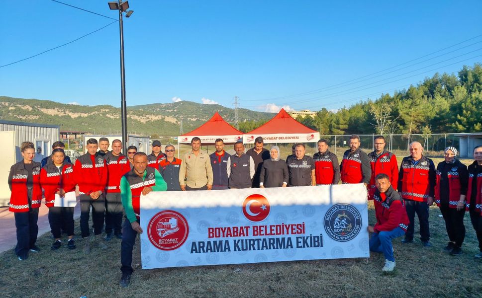 Sinop'ta bir ilk : Boyabat Belediyesi Arama Kurtarma Ekibi göreve hazır