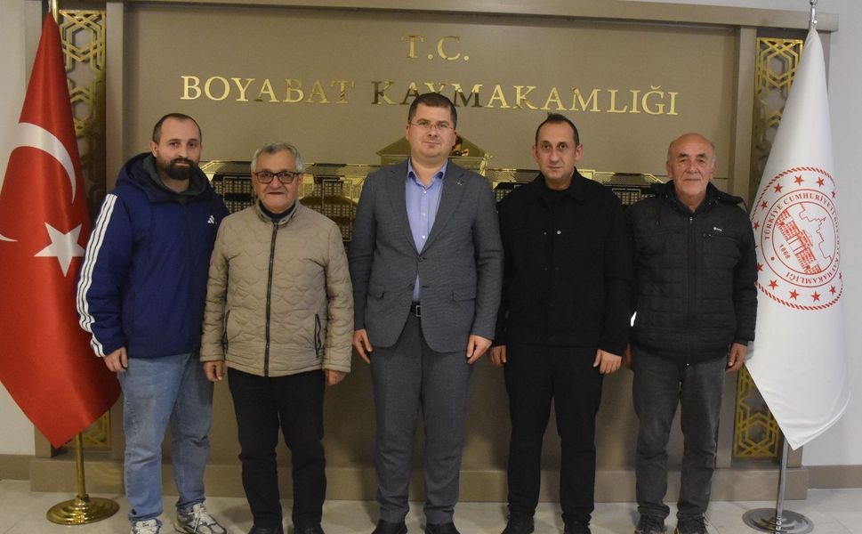 Boyabat Sesi Gazetesi ve Anadolu Ajansı’ndan Kaymakam Özbay’a Ziyaret